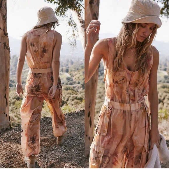 Free People Pants - NEW FREE PEOPLE - Colorburst One Piece jumpsuit Size XS , Size M